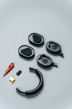 Logo trade promotional product photo of: Irvine RCS recycled and repairable ANC wireless headphone