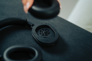 Logo trade advertising products picture of: Irvine RCS recycled and repairable ANC wireless headphone