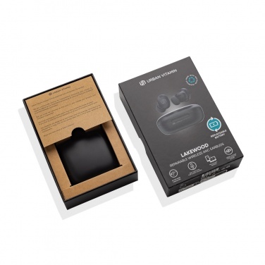Logotrade corporate gift image of: Lakewood RCS recycled and repairable wireless earbuds