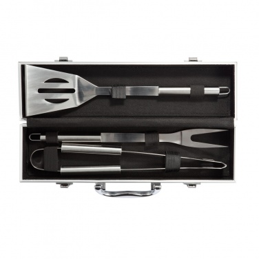 Logo trade corporate gifts picture of: 3 pcs barbecue set in aluminium box