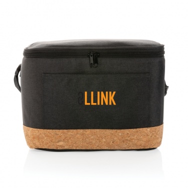 Logo trade promotional merchandise photo of: Impact AWARE™ XL RPET two tone cooler bag with cork detail