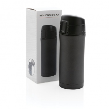 Logotrade promotional product picture of: Metallic easy lock vacuum mug