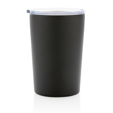 Logo trade corporate gift photo of: RCS Recycled stainless steel modern vacuum mug with lid