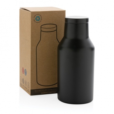 Logo trade advertising products image of: RCS Recycled stainless steel compact bottle