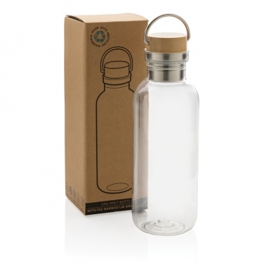 Logotrade promotional gift picture of: RCS RPET bottle with bamboo lid and handle