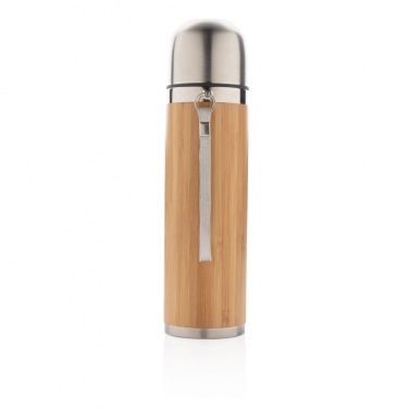 Logo trade promotional products picture of: Bamboo vacuum travel flask
