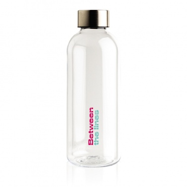 Logo trade promotional gifts image of: Leakproof water bottle with metallic lid