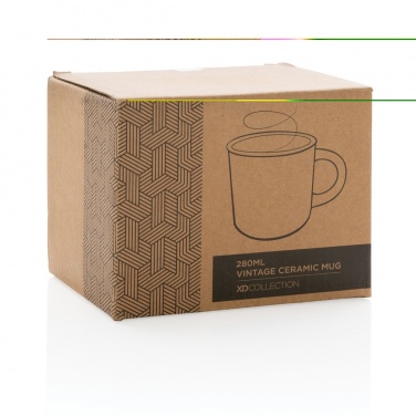 Logo trade promotional items image of: Vintage ceramic mug 280ml