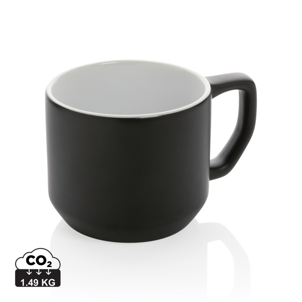 Logotrade promotional products photo of: Ceramic modern mug 350ml