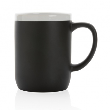 Logo trade business gifts image of: Ceramic mug with white rim 300ml