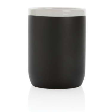 Logo trade promotional items image of: Ceramic mug with white rim 300ml