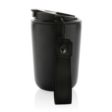Logo trade promotional products picture of: Cuppa RCS re-steel vacuum tumbler with lanyard