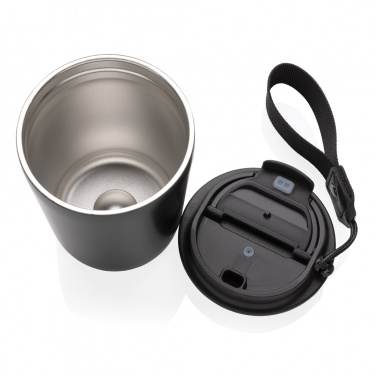 Logo trade promotional giveaways picture of: Cuppa RCS re-steel vacuum tumbler with lanyard