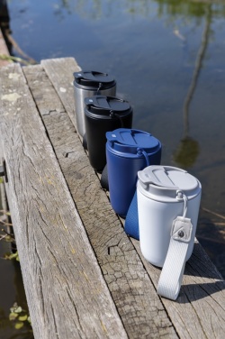Logotrade promotional item picture of: Cuppa RCS re-steel vacuum tumbler with lanyard