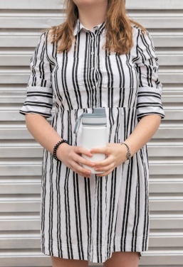 Logotrade promotional product picture of: Vacuum stainless steel bottle with sports lid 550ml