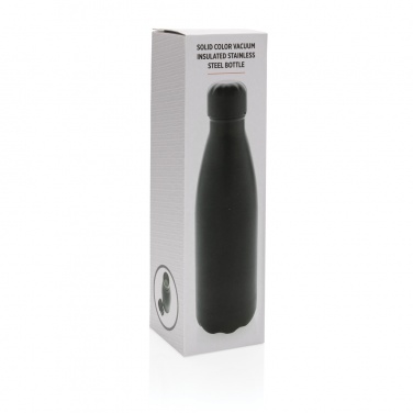 Logo trade promotional products picture of: Solid colour vacuum stainless steel bottle 500 ml