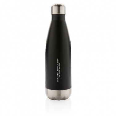 Logo trade promotional giveaways image of: Vacuum insulated stainless steel bottle