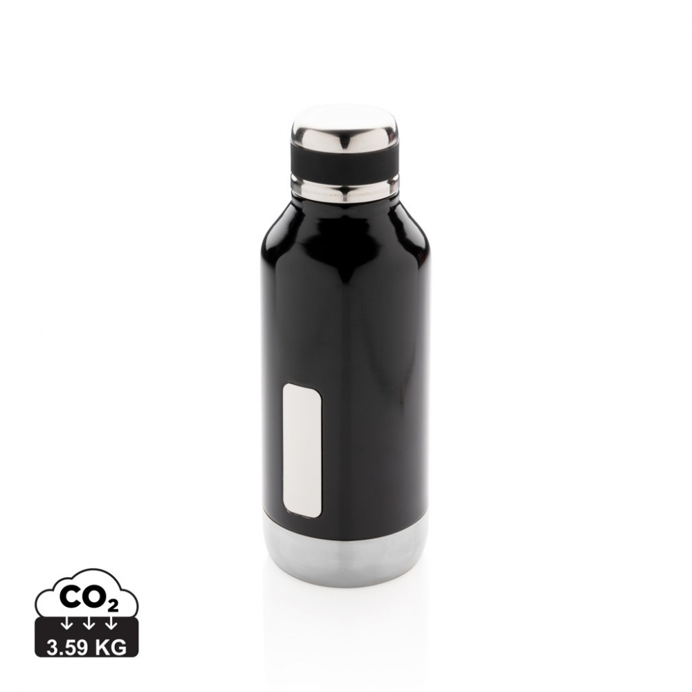 Logotrade promotional product image of: Leak proof vacuum bottle with logo plate