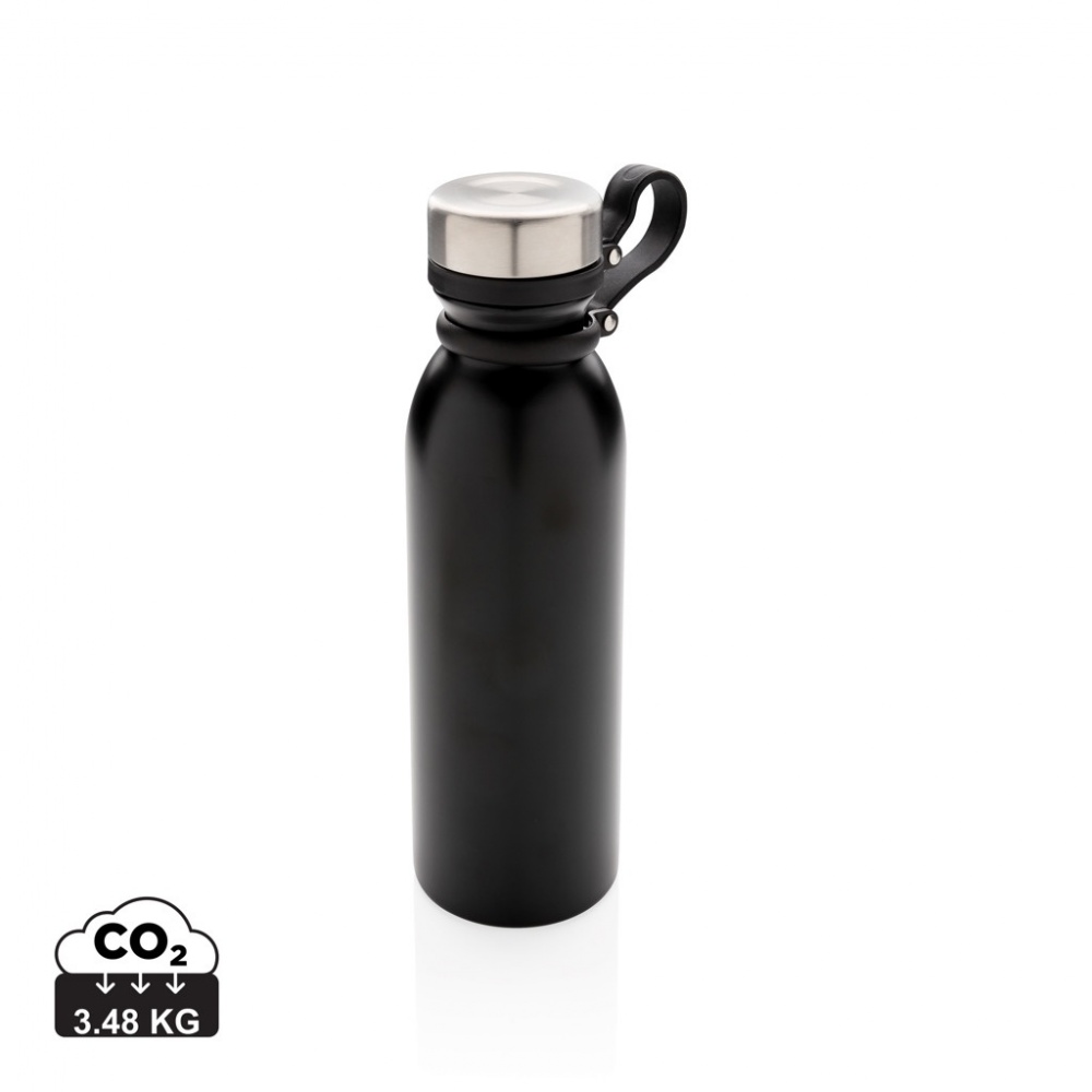 Logo trade business gifts image of: Copper vacuum insulated bottle with carry loop