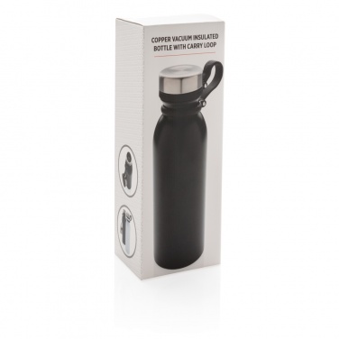 Logotrade promotional item picture of: Copper vacuum insulated bottle with carry loop
