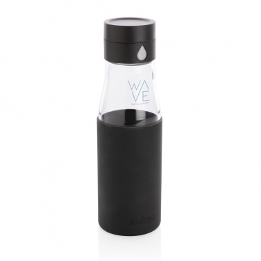 Logotrade advertising product picture of: Ukiyo glass hydration tracking bottle with sleeve