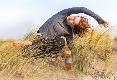 Logo trade promotional merchandise image of: Impact double wall borosilicate glass bottle