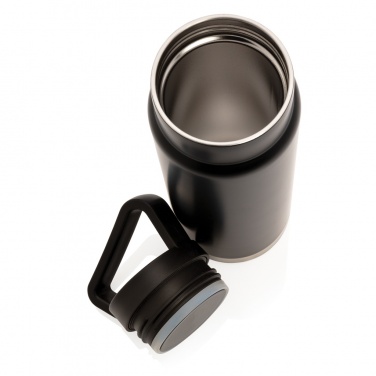 Logo trade advertising products image of: Leakproof vacuum on-the-go bottle with handle
