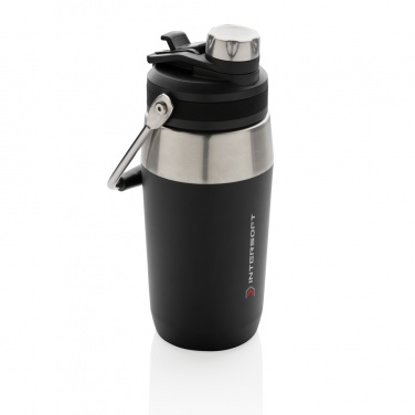 Logo trade advertising products image of: Vacuum stainless steel dual function lid bottle 500ml