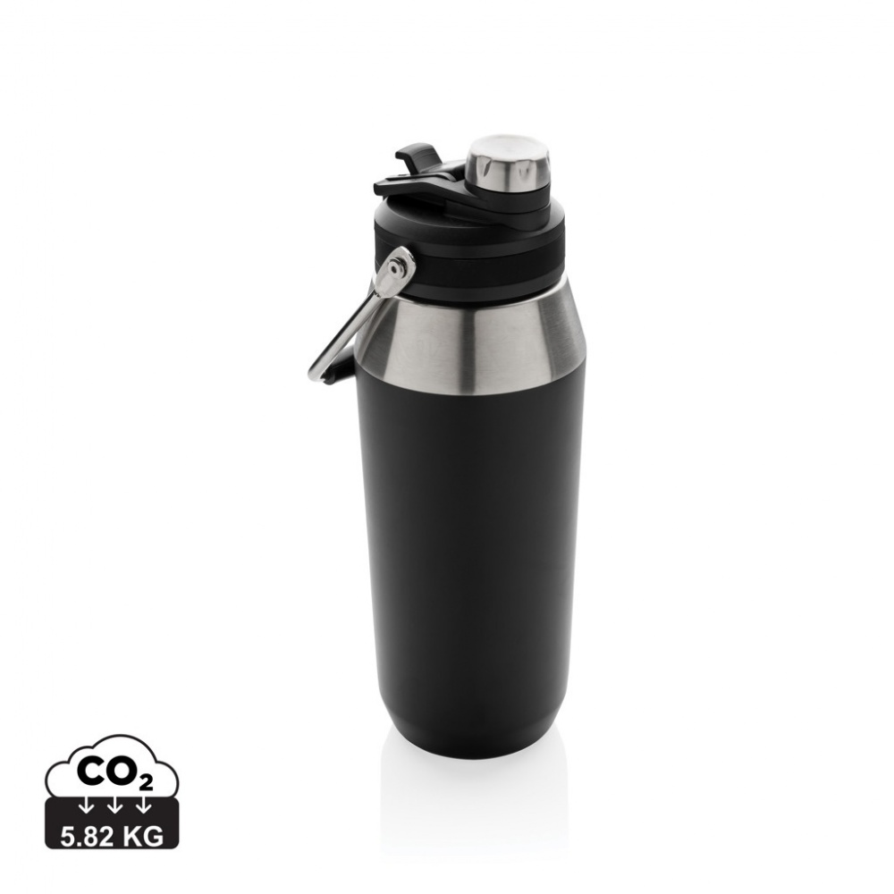 Logo trade promotional gift photo of: Vacuum stainless steel dual function lid bottle 1L
