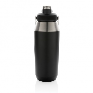 Logo trade promotional merchandise image of: Vacuum stainless steel dual function lid bottle 1L