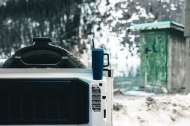 Logotrade advertising product picture of: Tana RCS plastic tumbler with handle 900ml