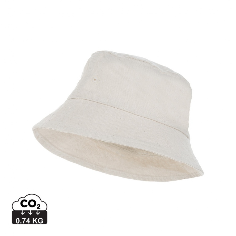 Logo trade promotional items image of: Impact Aware™ 285 gsm rcanvas one size bucket hat undyed