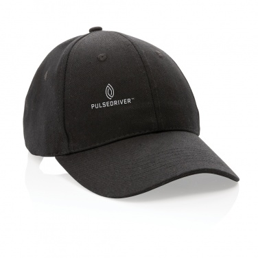 Logo trade advertising products image of: Impact 6 panel 280gr Recycled cotton cap with AWARE™ tracer