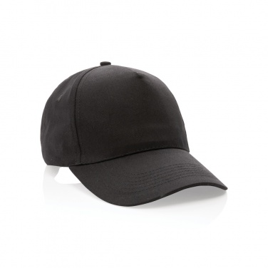 Logotrade corporate gift image of: Impact 5 panel 190gr Recycled cotton cap with AWARE™ tracer