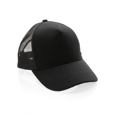 Logo trade promotional giveaway photo of: Impact AWARE™ Brushed rcotton 5 panel trucker cap 190gr