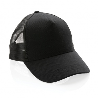 Logotrade promotional merchandise picture of: Impact AWARE™ Brushed rcotton 5 panel trucker cap 190gr