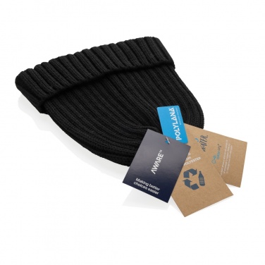 Logotrade promotional product image of: Kennedi AWARE™ Polylana® beanie with large rib
