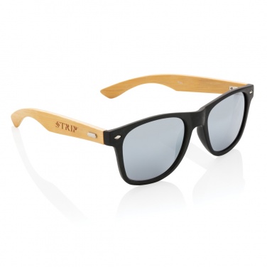 Logotrade promotional giveaway picture of: Bamboo and RCS recycled plastic sunglasses