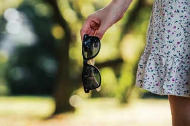 Logotrade promotional merchandise photo of: Bamboo and RCS recycled plastic sunglasses