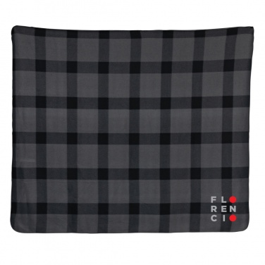 Logo trade advertising products image of: Soft plaid fleece blanket