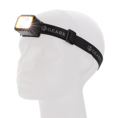 Logo trade promotional merchandise picture of: Gear X RCS rPlastic heavy duty head torch