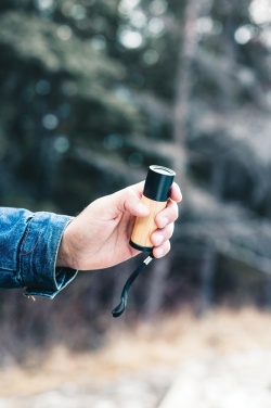 Logo trade promotional gifts image of: Bamboo and RCS certfied recycled plastic torch