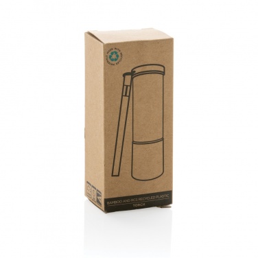 Logotrade promotional merchandise picture of: Bamboo and RCS certfied recycled plastic torch