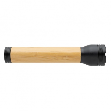 Logo trade promotional gifts picture of: Lucid 5W RCS certified recycled plastic & bamboo torch