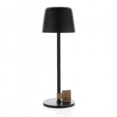 Logotrade promotional gift image of: Zenic RCS recycled plastic USB re-chargable table lamp