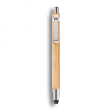 Logo trade promotional giveaways picture of: Bamboo stylus pen