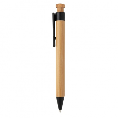 Logotrade promotional product picture of: Bamboo pen with wheatstraw clip