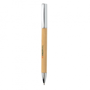 Logo trade corporate gift photo of: Modern bamboo pen