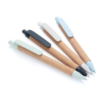 Logotrade promotional gift image of: Write wheatstraw and cork pen