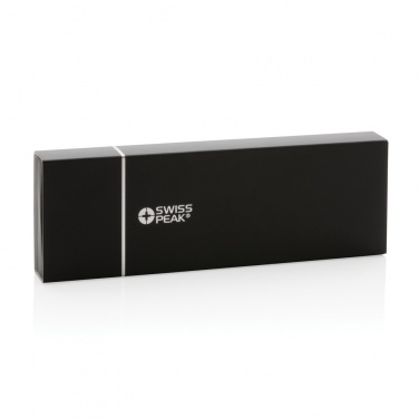 Logo trade promotional gifts picture of: Swiss Peak deluxe pen set in PU pouch